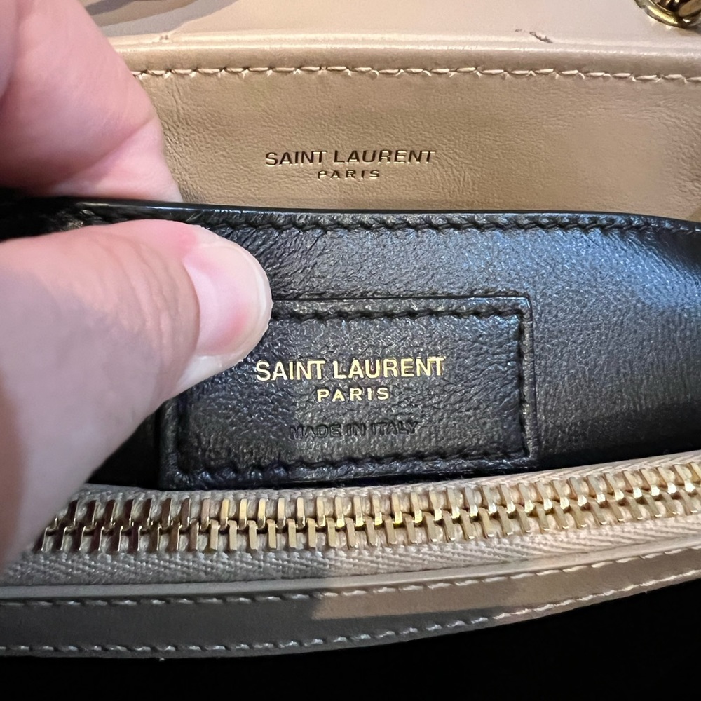 SOLD- Saint Laurent Small Loulou Dark Beige - Picture 10 of 15